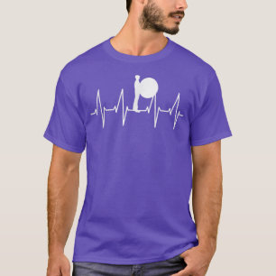 Camiseta Bass Drummer Heart ECG Music