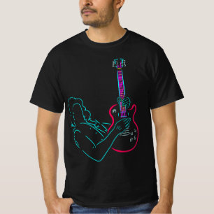 Camiseta Bass Electric Guitar. Banda de rock. Guitarista. M