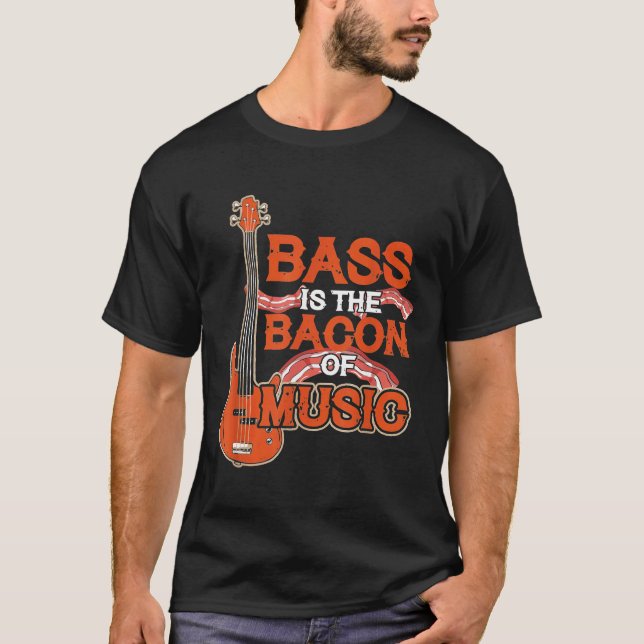 Camiseta Bass Es El Baco De La Música Bass Guitar (Anverso)
