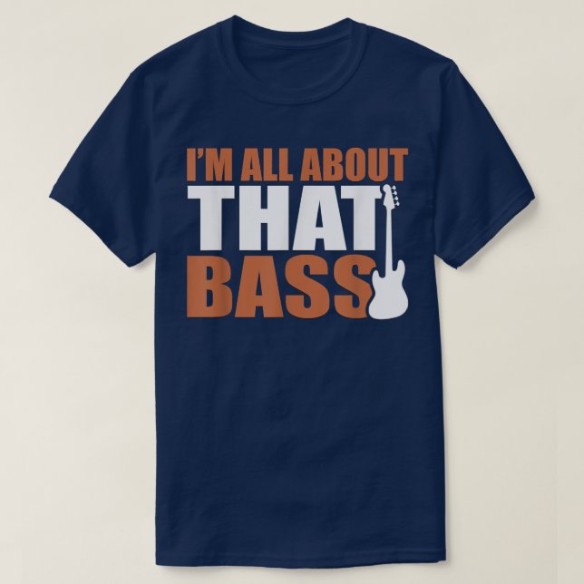 Camiseta Bass Funny Guitar (Diseño del anverso)