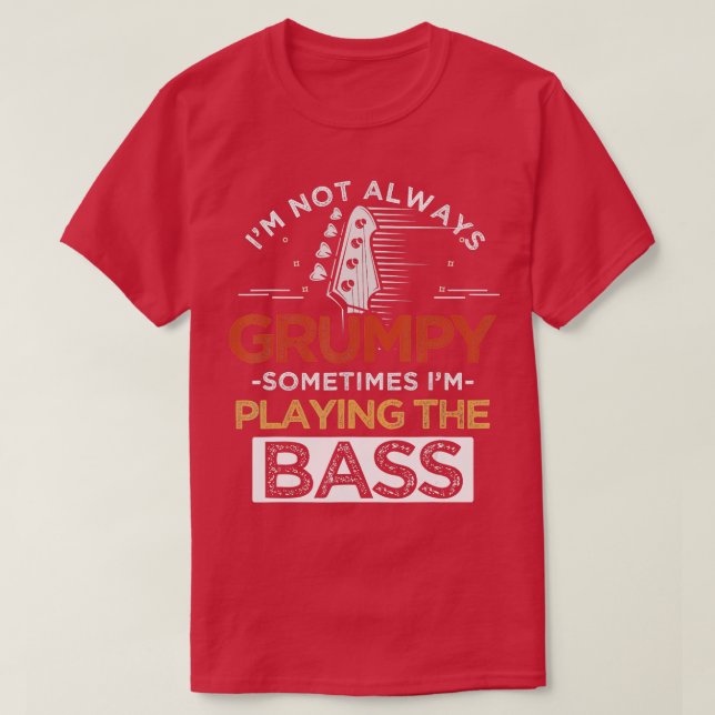 Camiseta Bass Guitar (Diseño del anverso)