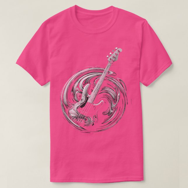 Camiseta Bass Guitar Art (Diseño del anverso)