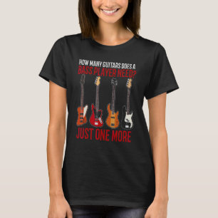 Camiseta Bass Guitar Battend Mujeres Y Hombres Bass Player 
