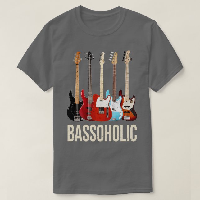 Camiseta Bass Guitar Collector Bass Guitar Player Battend (Diseño del anverso)