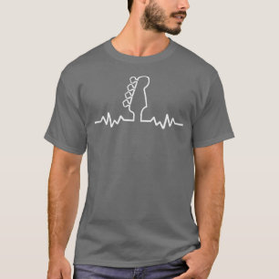 CAMISETA BASS GUITAR HEARTBEAT
