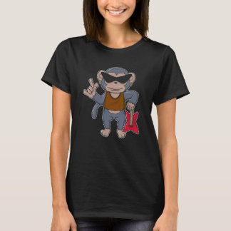 Camiseta Bass Guitar Music   Musician Instrumentalist Monke