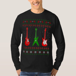 Camiseta Bass Guitar Music Player Xmas regalo de guitarra f