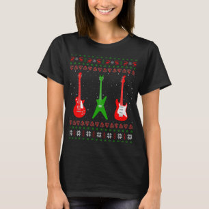 Camiseta Bass Guitar Music Player Xmas regalo de guitarra f