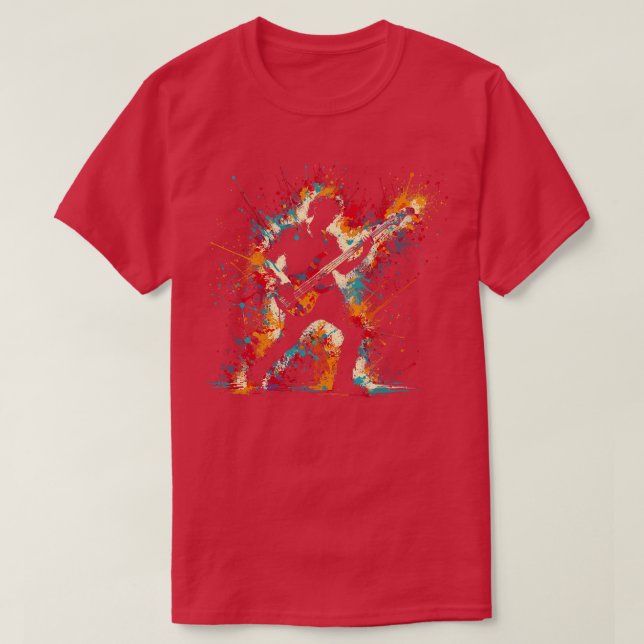 Camiseta Bass Guitar Player (Diseño del anverso)