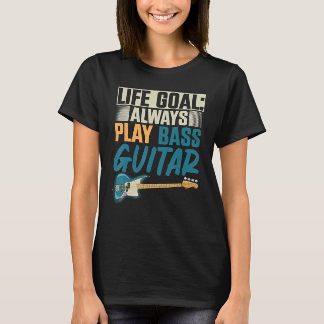 Camiseta Bass Guitar Player Bass Guitarist Music Battend B (Anverso)