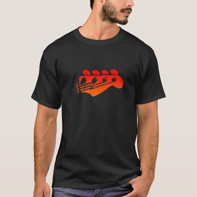 Camiseta Bass Guitar Player Battend Premium (Anverso)