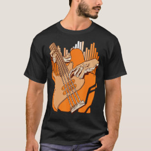 Camiseta Bass Guitar Player Battend String Instruments