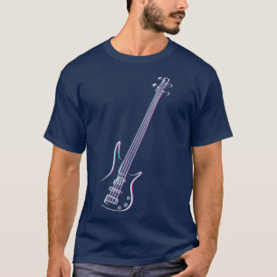 Camiseta Bass guitarra instrumentos de bajo