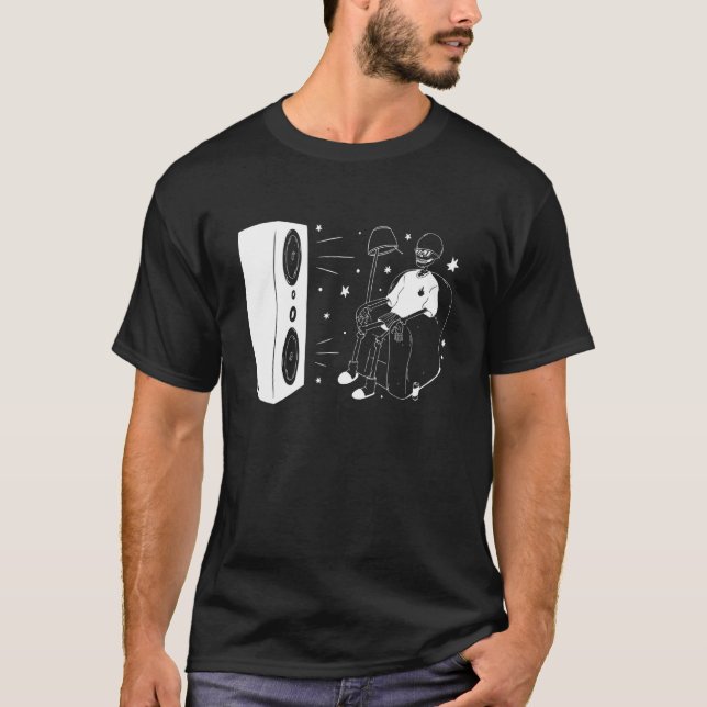 Camiseta Bass Music Skeleton Music (Anverso)