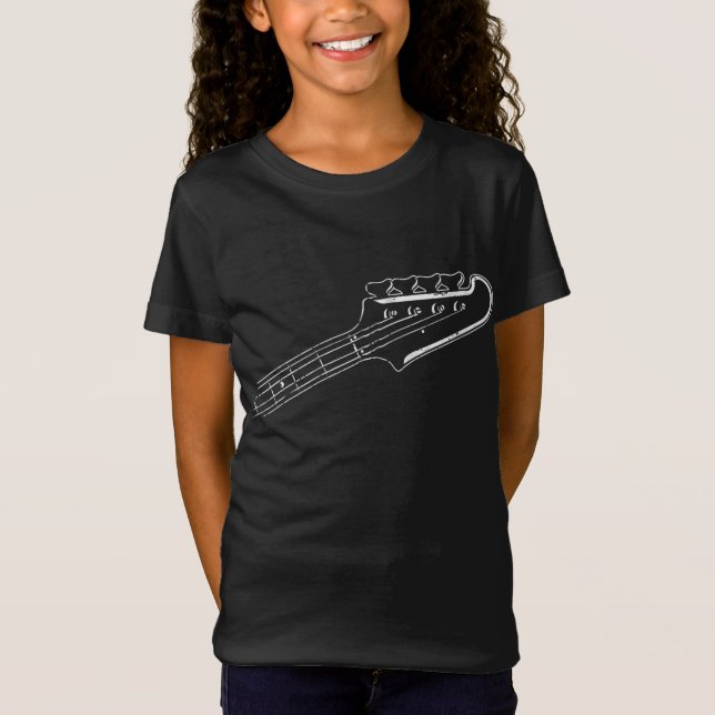 Camiseta Bass Player Bass Guitar Musical Design (Anverso)