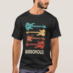 Camiseta Bass Player Bassoholic Musical Passion