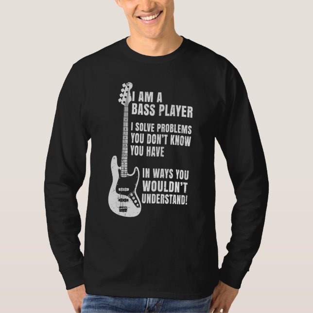 Camiseta Bass Player Definition Bhelp Para Músicos Guit (Anverso)