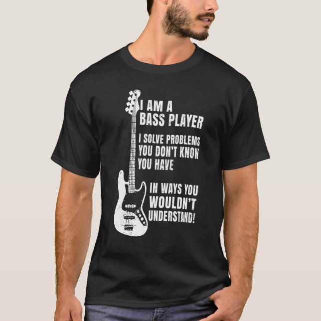 Camiseta Bass Player Definition Bhelp Para Músicos Guit (Anverso)