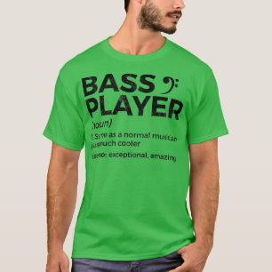 Camiseta Bass Player Definition Bhelp Para Músicos Ragla