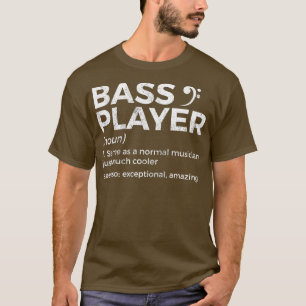 Camiseta Bass Player Definition Bhelp Para Músicos Ragla