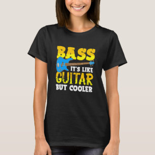 Camiseta Bass Player Es Como Guitar Pero Cooler Rockstar Ba