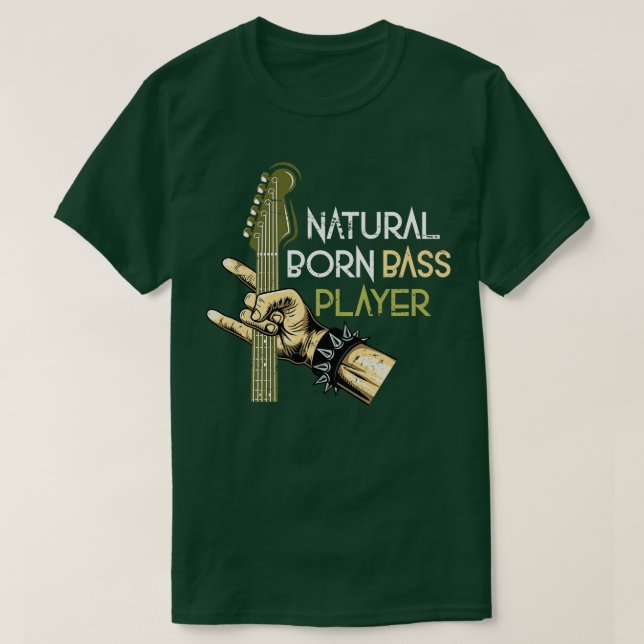 Camiseta Bass Player Gift Musical Instrumental Music Bass (Diseño del anverso)