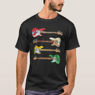 Camiseta Bass Player Gige Guitarist Baid Music Bass Guit