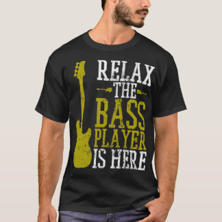 Camiseta Bass Player Guitar Guitarist Music School Vintage