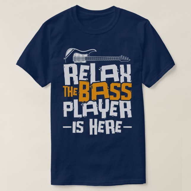 Camiseta Bass Player Instrumental Bass Guitar Battend (Diseño del anverso)