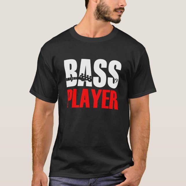 Camiseta Bass Player T-Shirt Black (Anverso)