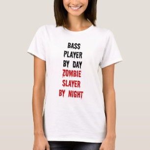 Camiseta Bass Player Zombie Slayer