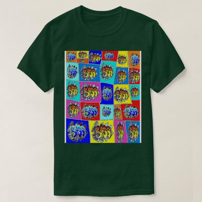 Camiseta Bass Rainbow (Diseño del anverso)