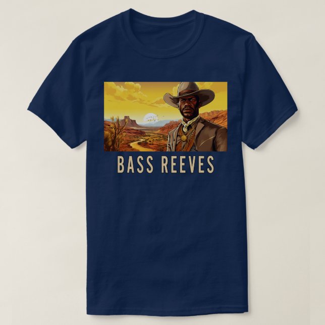 Camiseta Bass Reeves El Verdadero Ránger solitario (Diseño del anverso)