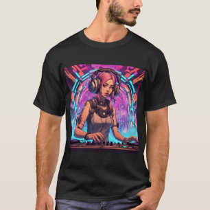 Camiseta Bass Techno Trance Raves - Cyberpunk DJ Design