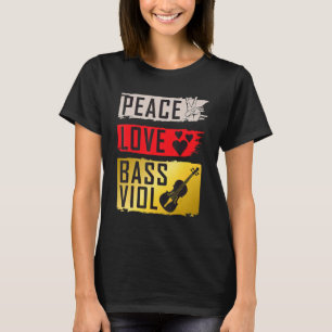 Camiseta Bass Viol viola Da Gamba Instrumento Musical Viol