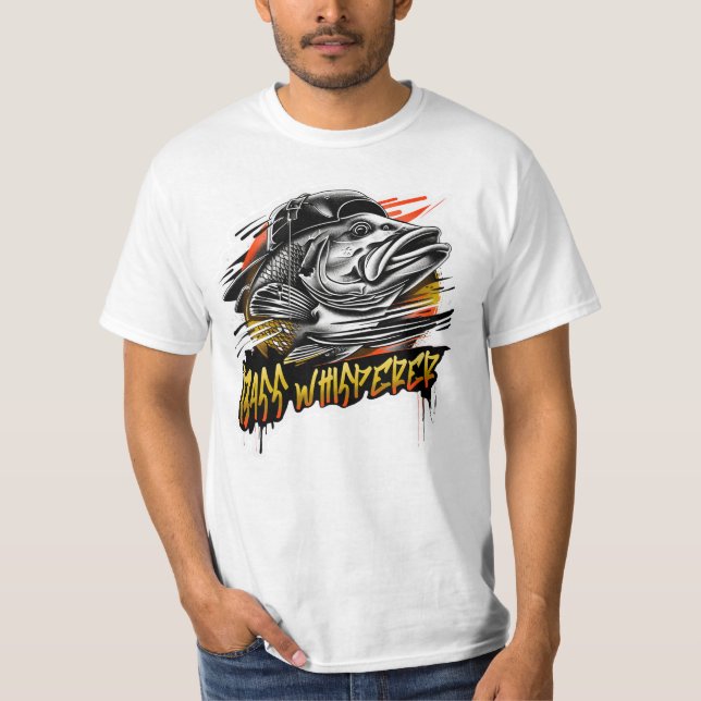 Camiseta Bass Whisperer-Mens Tee (Anverso)