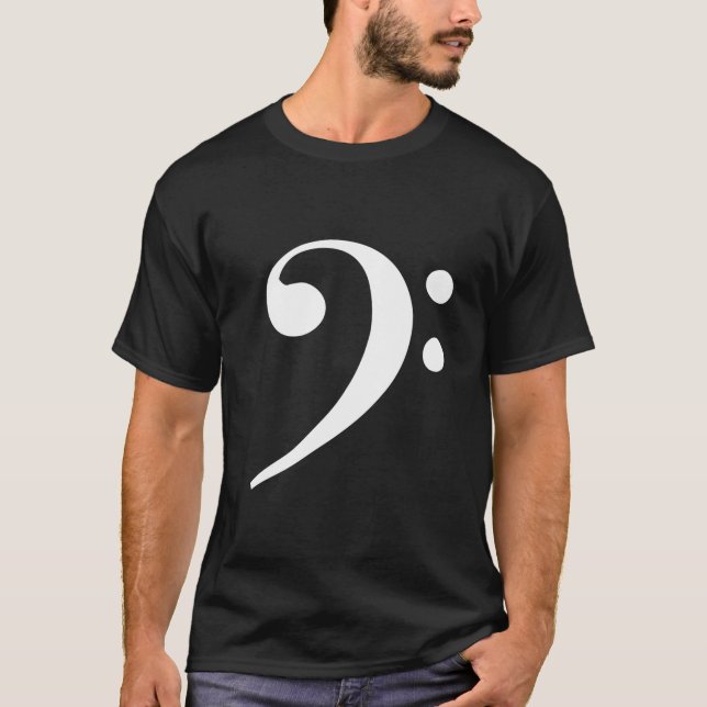 Camiseta BassClefWhite (Anverso)