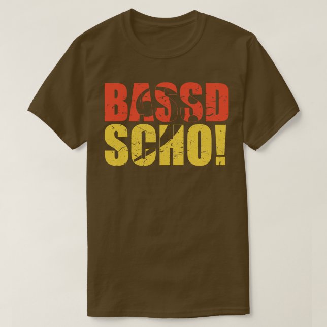 Camiseta BASSD SCHO regalo de bajista divertido 1 (Diseño del anverso)