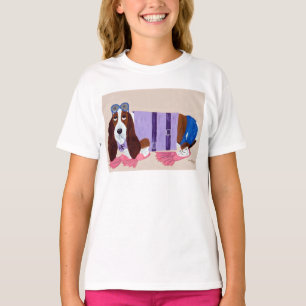 Camiseta Basset Hound con aletas