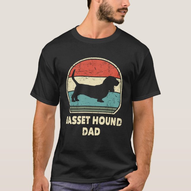 Camiseta Basset Hound Dad Dog   For Men Basset Hound Daddy (Anverso)