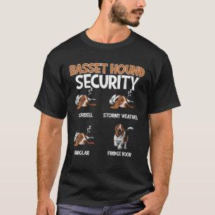 Camiseta Basset Hound Dog Doglover Seguridad Y Proteger Div