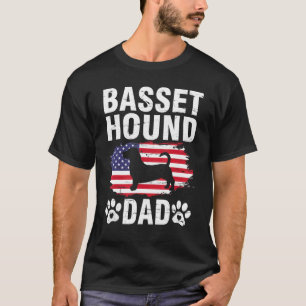 Camiseta Basset Hound Dogs Dad Happy Father Day Dogs Daddy 