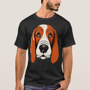 Camiseta Basset Hound Face Cul Ton Puppy Lover
