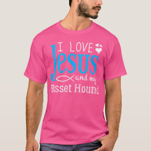 Camiseta Basset Hound Fancier - Amo A Jesús Y A Mi Perra