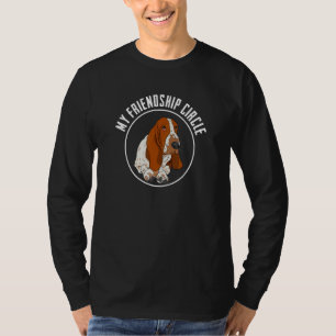 Camiseta Basset Hound Friendship Circle Dog Dueño Pun Slog