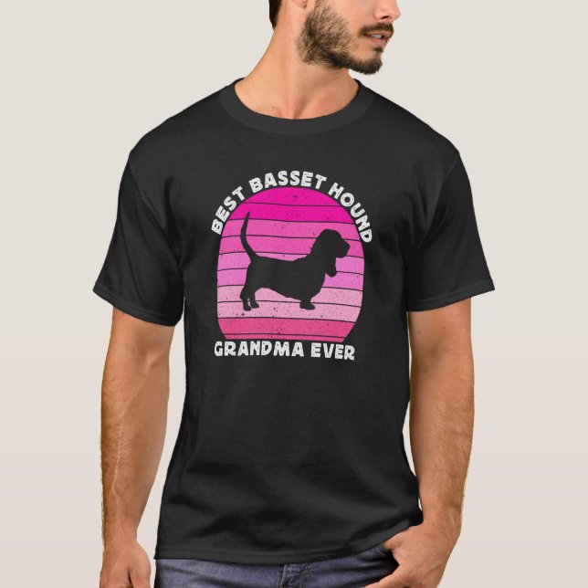 Camiseta Basset Hound Grandma For Women Basset Grandma Dog (Anverso)