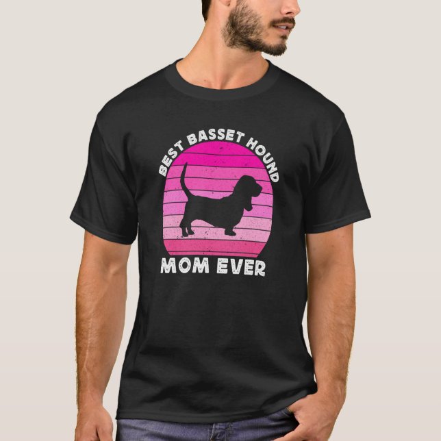 Camiseta Basset Hound Mom For Women Basset Hound Mom Dog (Anverso)