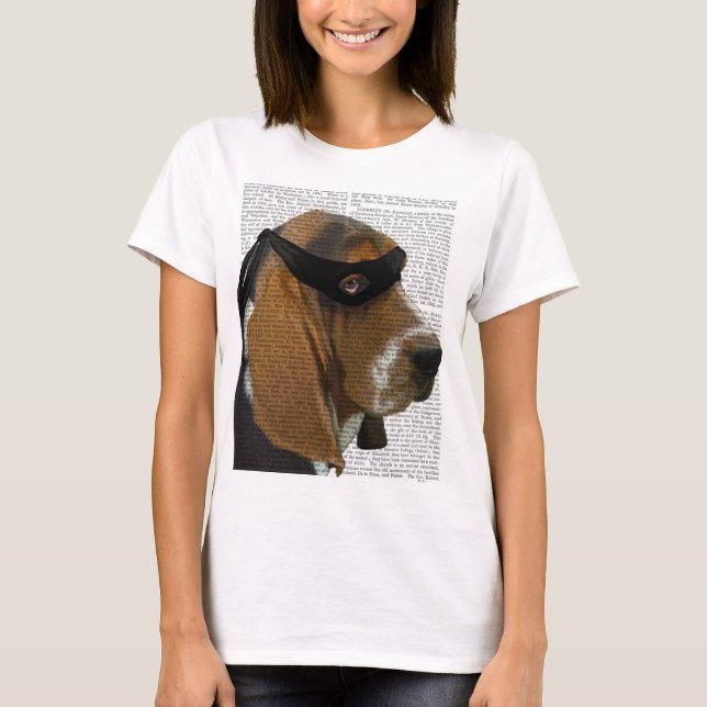 Camiseta Basset Hound Ninja (Anverso)