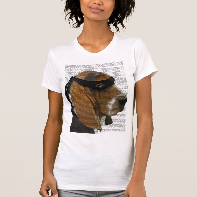 Camiseta Basset Hound Ninja (Anverso)