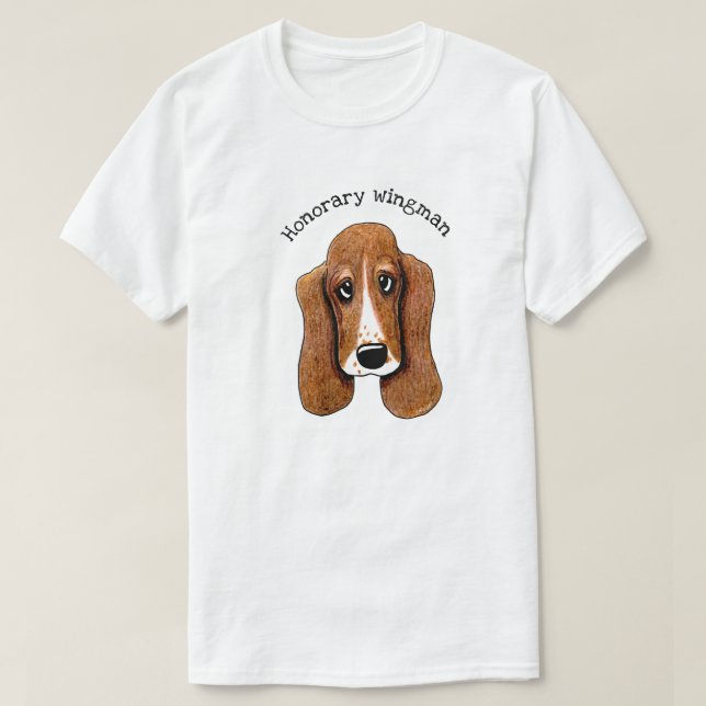 Camiseta Basset Hound T-Shirt (Diseño del anverso)